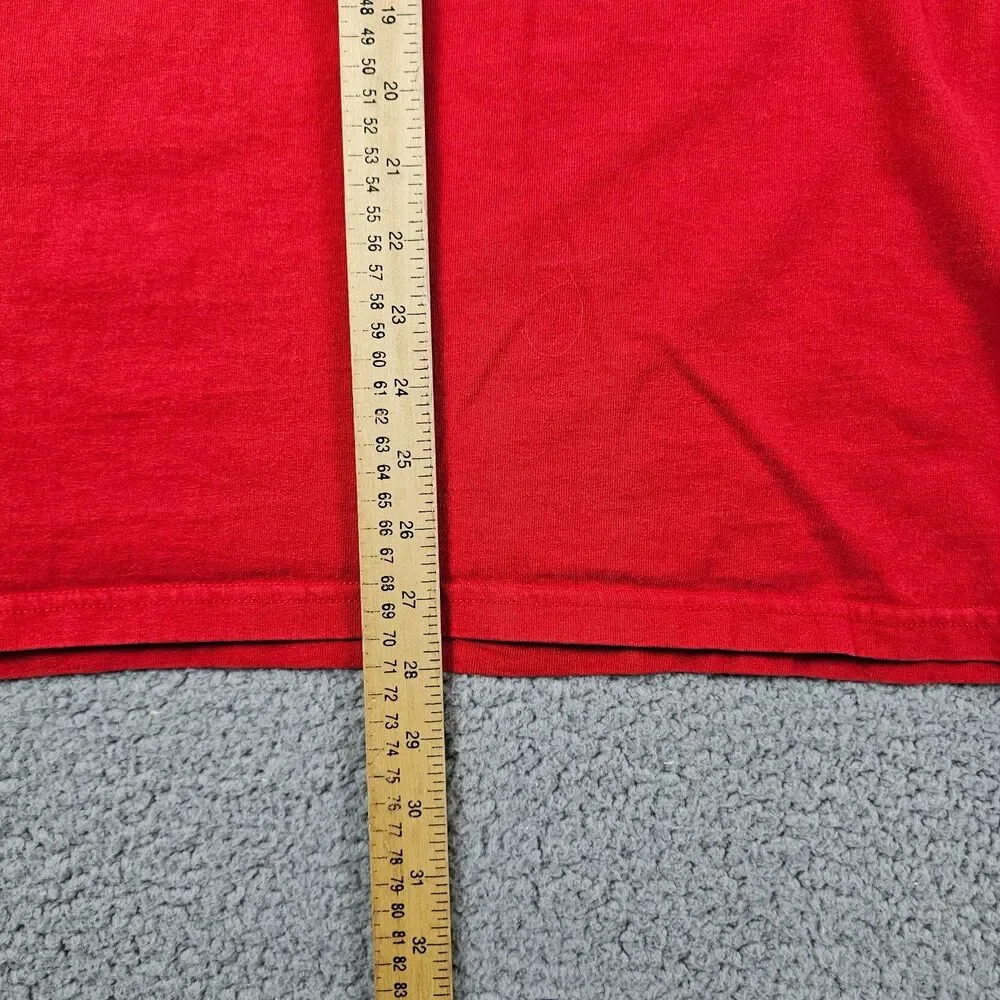 Vintage Tampa Bay Buccaneers Shirt Adult XL Red NFL Embroidery Spellout Logo 90s